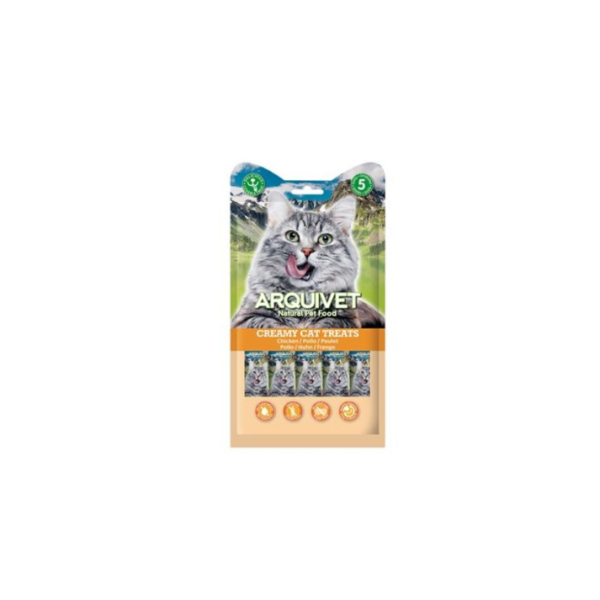 Creamy Cat Treats - Snack cremoso de pollo (bolsa 5 sobres de 14 g)