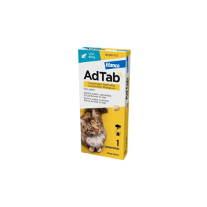 ADTAB GATO 48mg 2-8kg ENVASE DE 1 COMPRIMIDO MASTICABLE ANTIPARASITARIO